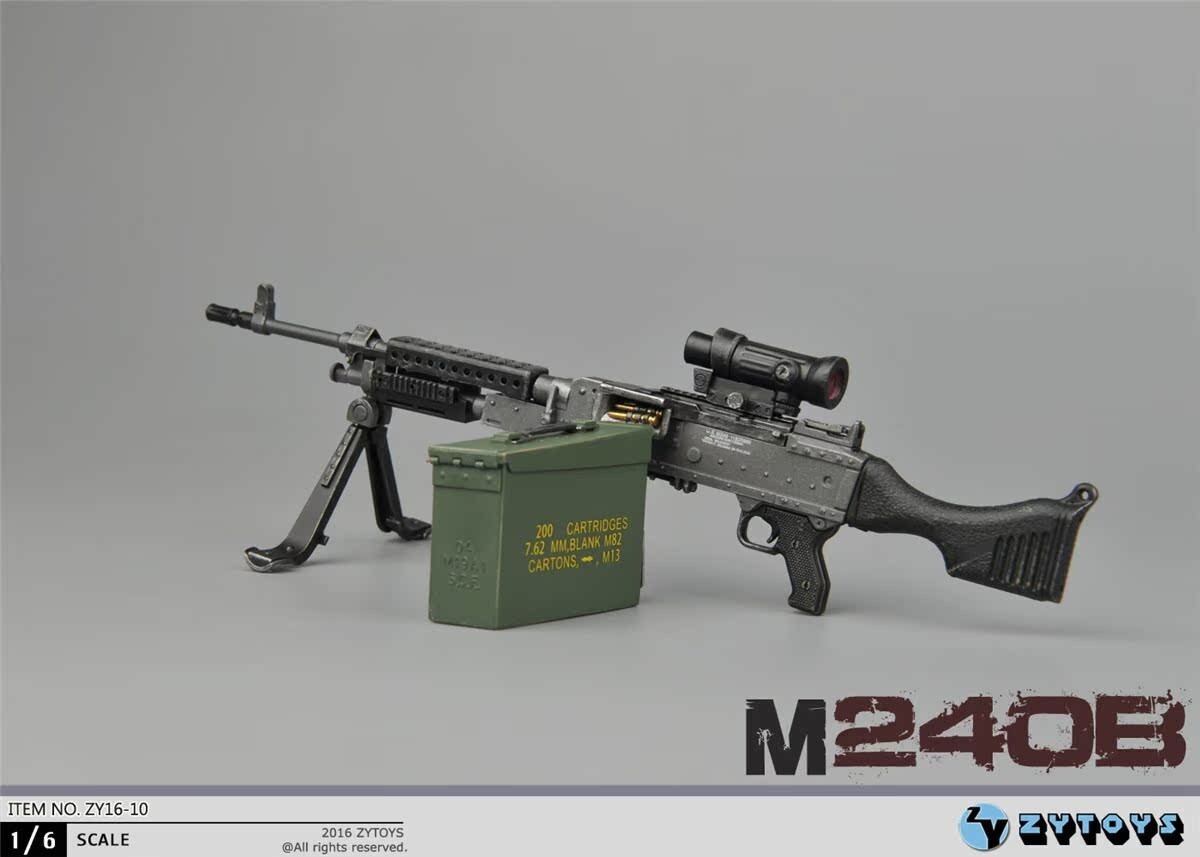 ZYTOYS ZY16-10 1/6 M240B WWII Gun Sniper Rifle Weapon Model For 12