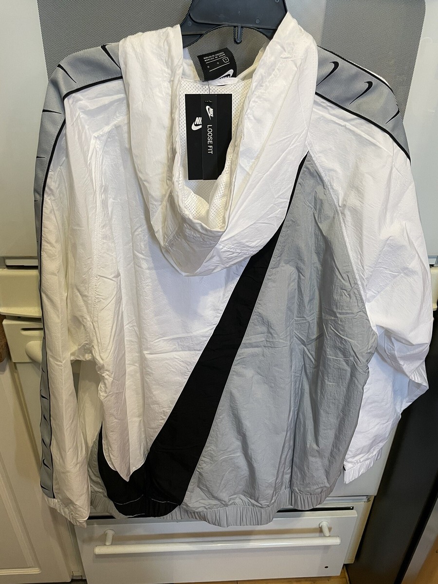 Nike Mens Swoosh Windbreaker Pull Over Hoodie Jacket Half