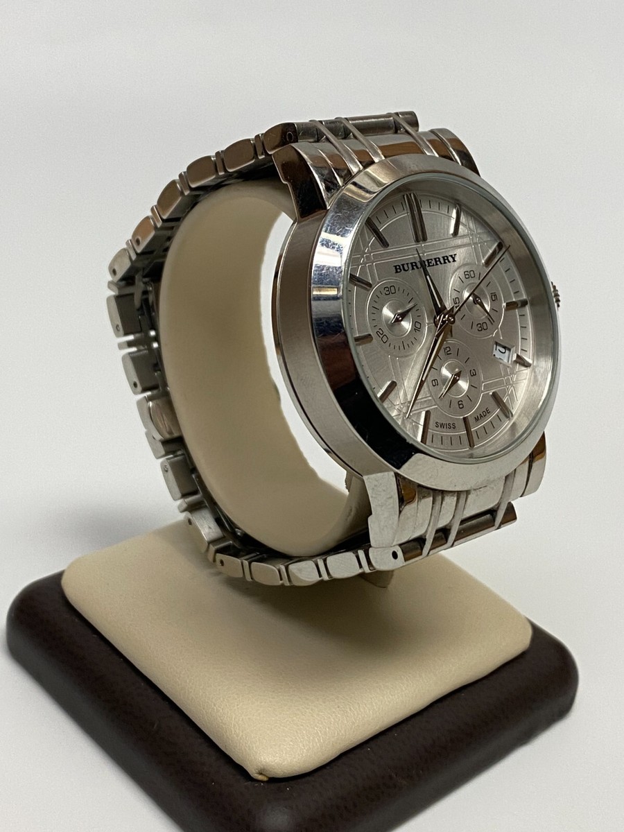 BURBERRY メンズ腕時計 シルバー BU1372 Burberry Heritage BU1372 Wrist Watch for Men for sale online