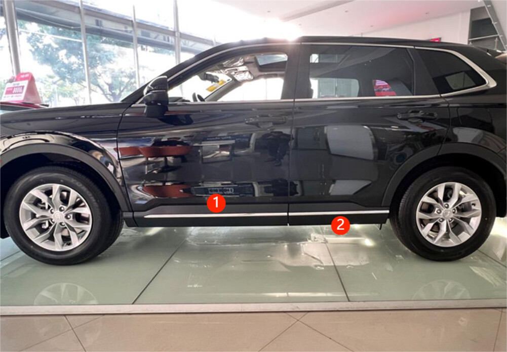 Fits 2023 2024 Honda CRV CRV Chrome Body Side Door Molding Line Cover