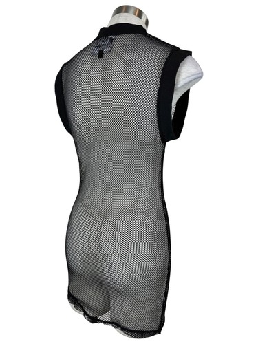 Top Lip Service Rara Fishnet Classica Goth Punk Witch Classica Nera - Foto 6 di 8