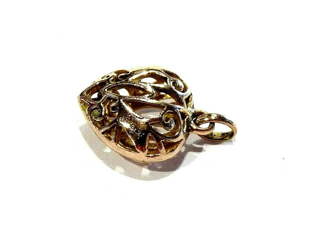 Bijou plaqué or rose 18 carats pendentif cœur filigrane pendant NP8765 Bijou plaqué or rose 18 carats pendentif cœur filigrane pendant NP8765