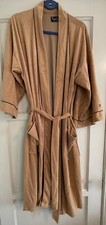 VINTAGE PIERRE CARDIN, MEN'S S/M,TAN VELOUR ROBE WITH BELT, VGC