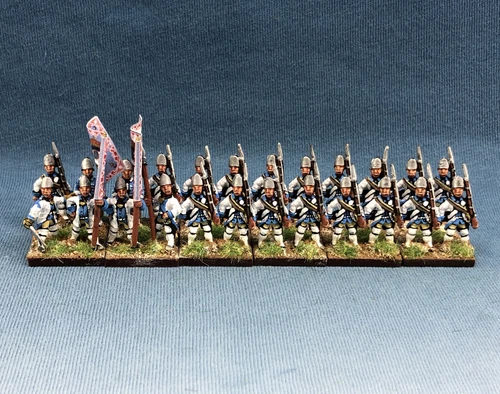 15mm Seven Years War WGS painted Saxony Grenadierbataillon Kurprinzessin YA14