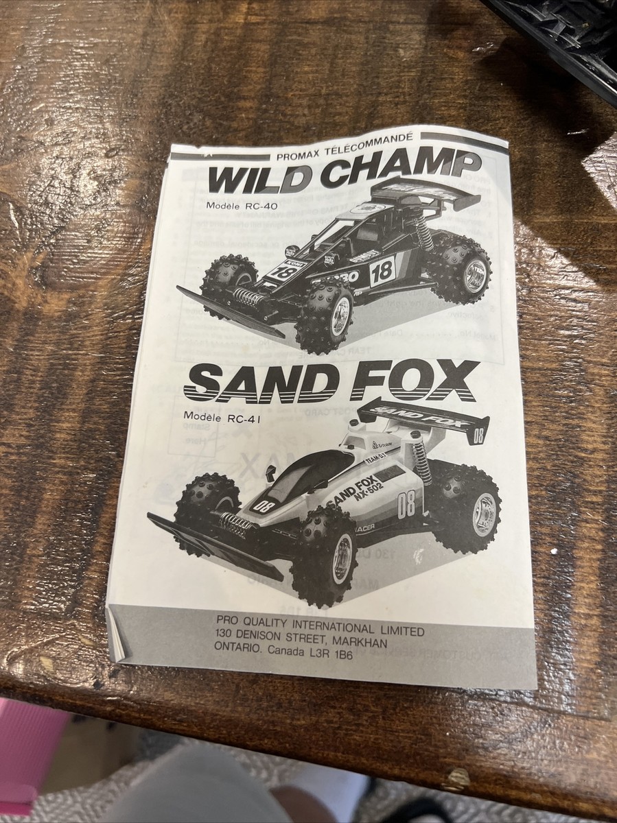 Vintage 80's Yonezawa sand Fox 1/15 RC Buggy Radio Controlled Car
