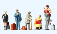 Preiser 10540 Reisende 6 Figuren H0 1:87 Neu + Ovp