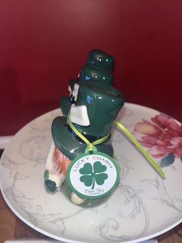 Blue Sky “Wee Gnome Brothers" St. Patricks Day Lucky Charm Cermanic-NWT  - Picture 6 of 9