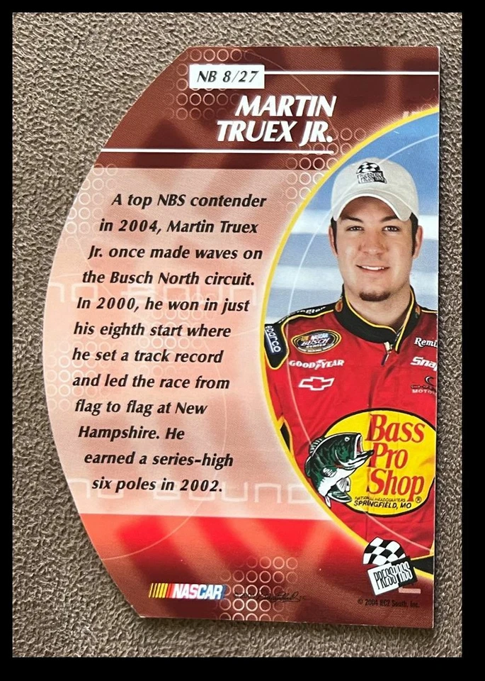 2004 Press Pass Stealth No Boundaries Martin Truex Jr. NASCAR #NB8 Insert - Image 2 of 2