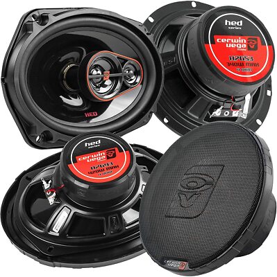 Cerwin Vega Package 3-Way Coax Car-Truck speakers 840 Watts 6x9