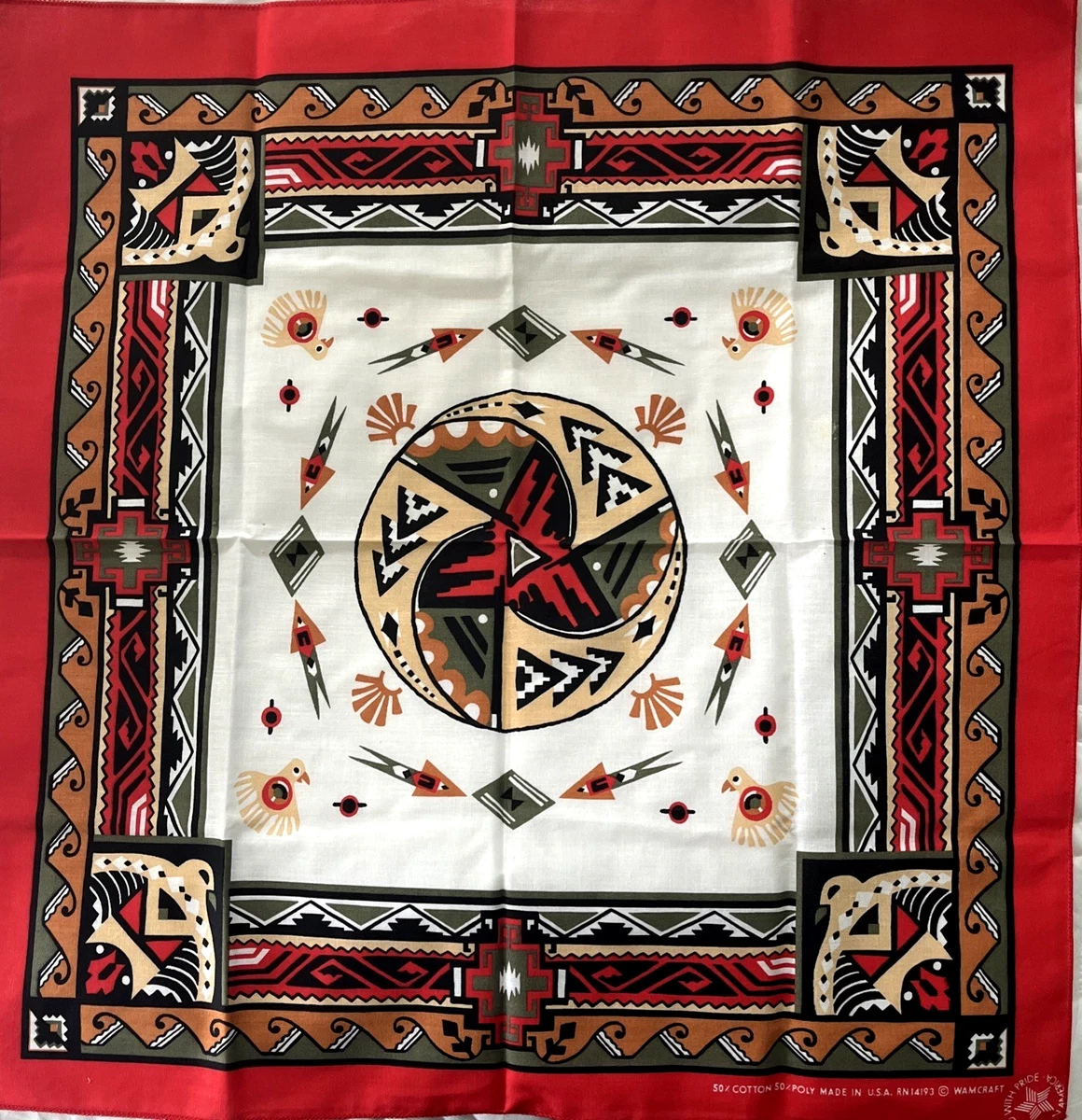 Wamcraft Bandana In Vintage Handkerchiefs for sale | eBay