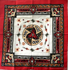 Vtg Wamcraft Bandana Southwest Thunderbird Aztec Tribal Western Native USA NOS