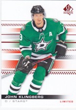 19/20 SP AUTHENTIC..JOHN KLINGBERG..LIMITED RED..# 58..STARS..FREE COMBINED SHIP
