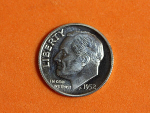 1952 Roosevelt Dime #P08919