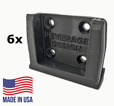 BEST FIT! 6 Pack: RIDGID 18V Tool Mounts / Hangers / Holders - MADE IN USA
