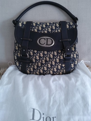 Dior Hobo Bag, Leder/Stoff, groß, B 33 cm, Höhe 28 cm, sehr guter Zustand - Bild 4 von 5