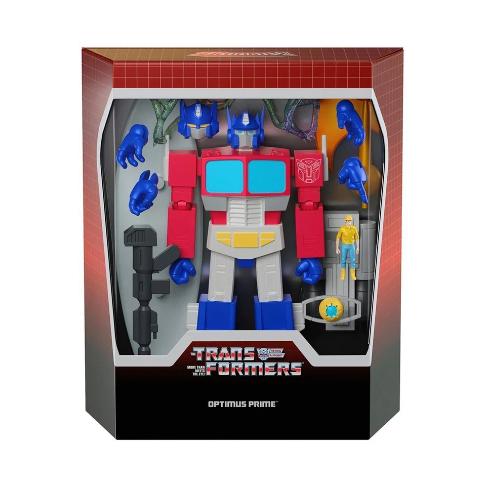 Transformers Ultimates Optimus Prime Original G1 Cartoon Wave 1 Figure Super7 - Image 3 of 4