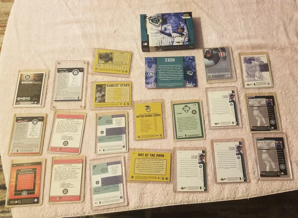 ichiro 20 Card RC Lot, includes 25 Card Tribute Set, Topps, Donruss, Fleer RCs - Image 2 of 2