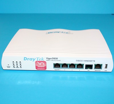 DrayTek Vigor 2830 ADSL2+ Security Firewall kabelgebundener Router | ohne Netzteil