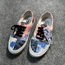 NEW Vans Shoes Womens 7 Blue Pink Sneakers Lace Up Low Top Comfort Old Skool