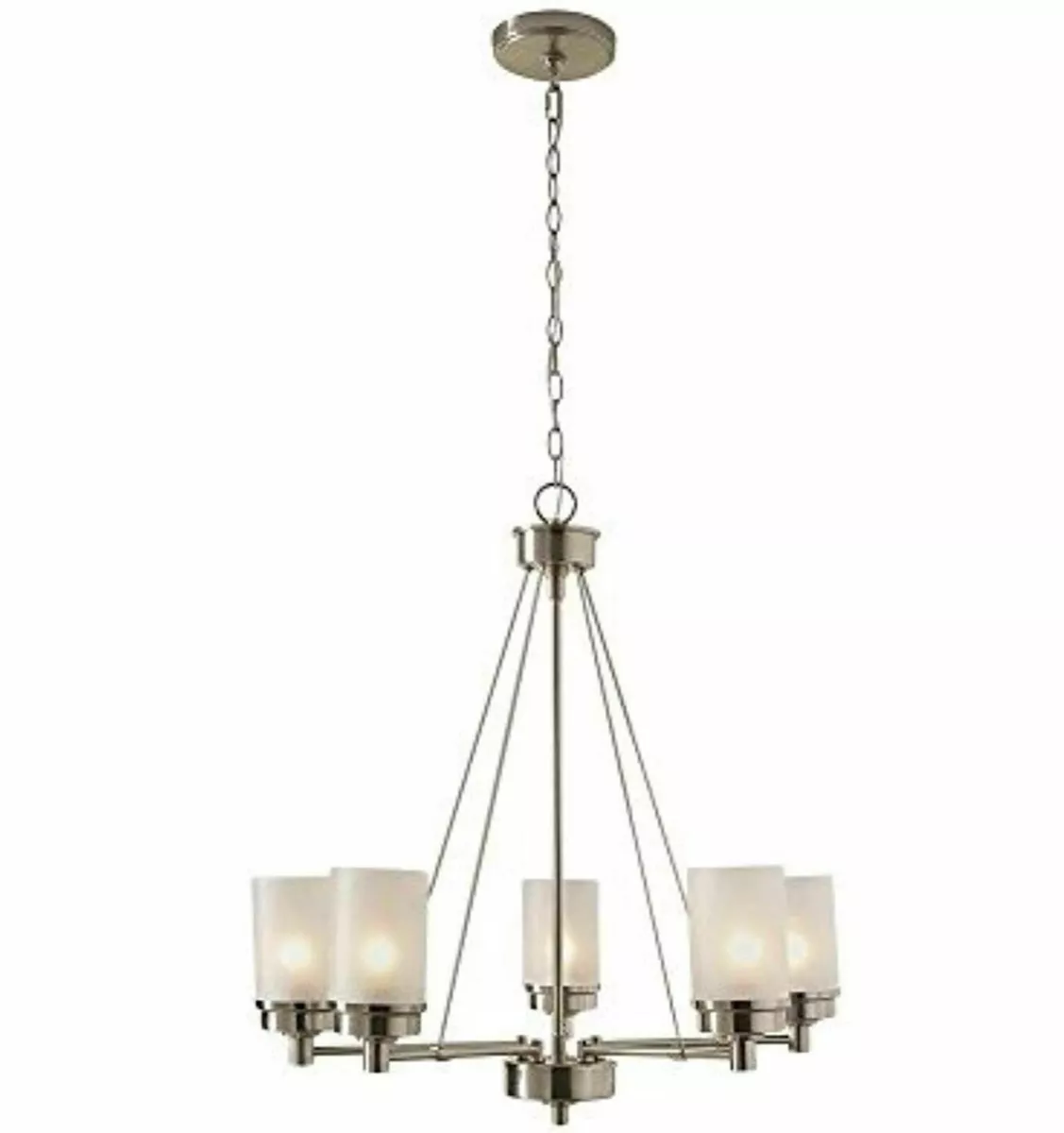 Hampton Bay Hillcrest 5 Light Brushed Nickel Chandelier REPLACEMENT PARTS ONLY