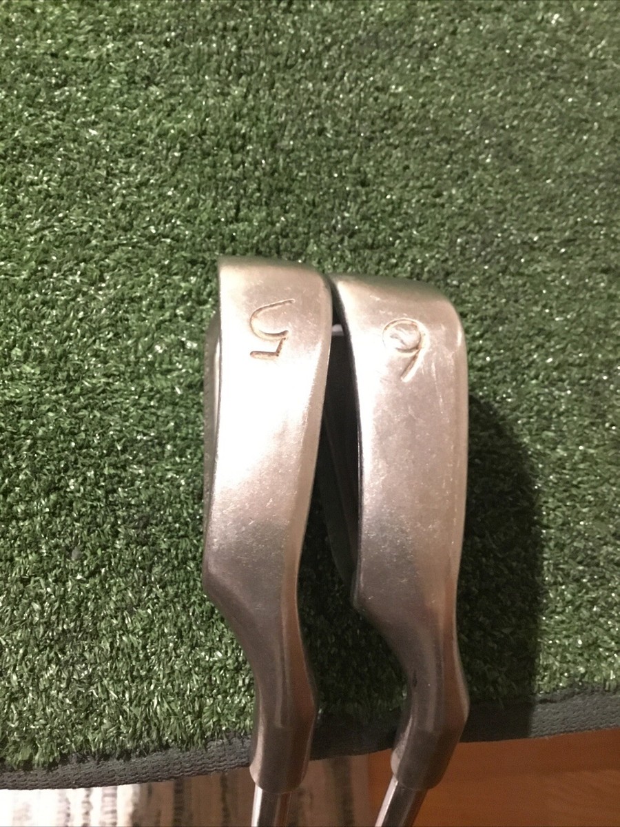 Lot De 2 Fers à Golf Ping Eye 2 Karsten Point Orange - N°5 Et 6, Tige Acier ZZ Lite - Reconditionné