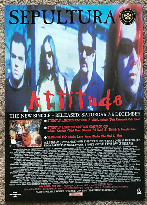 SEPULTURA - ATTITUDE 1996 Full page UK magazine ad