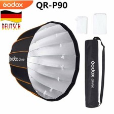 Godox QR-P90 90 cm Quick Set-up Parabolic Softbox Bowens Mount con custodia