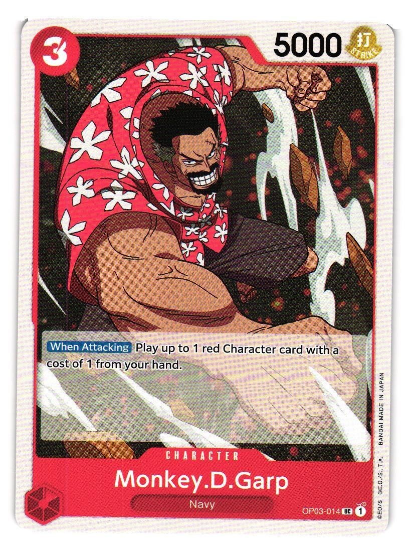 Monkey D Garp OP03-014 UC ENGLISH ONE PIECE Pillars of Strength Anime Card Game