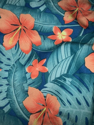 Hurley Youth Boys Floral Orange Blue Neptune Swim Board Shorts Sz 10/25 EUC - Picture 4 of 15