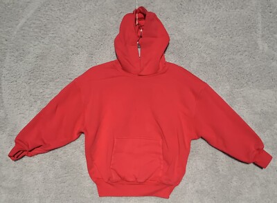 YZY Gap Yeezy Double Layer Hoodie Youth Large Red Boys Kids Kanye