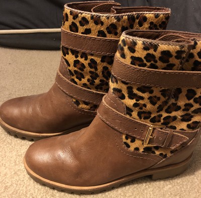 kate spade leopard booties