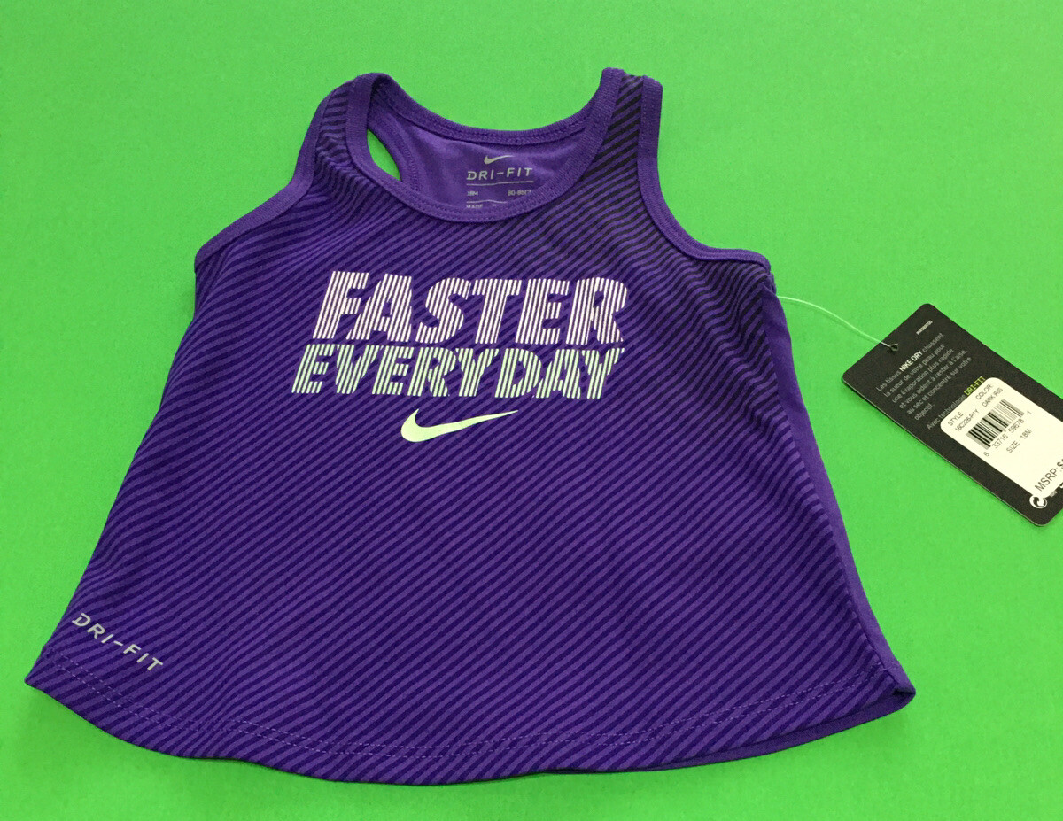 Nike DRI-FIT Girls Baby Toddler Tank Size 12M, 18M | eBay