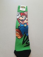 Super Mario Bioworld Socks Size 8-12 Crew