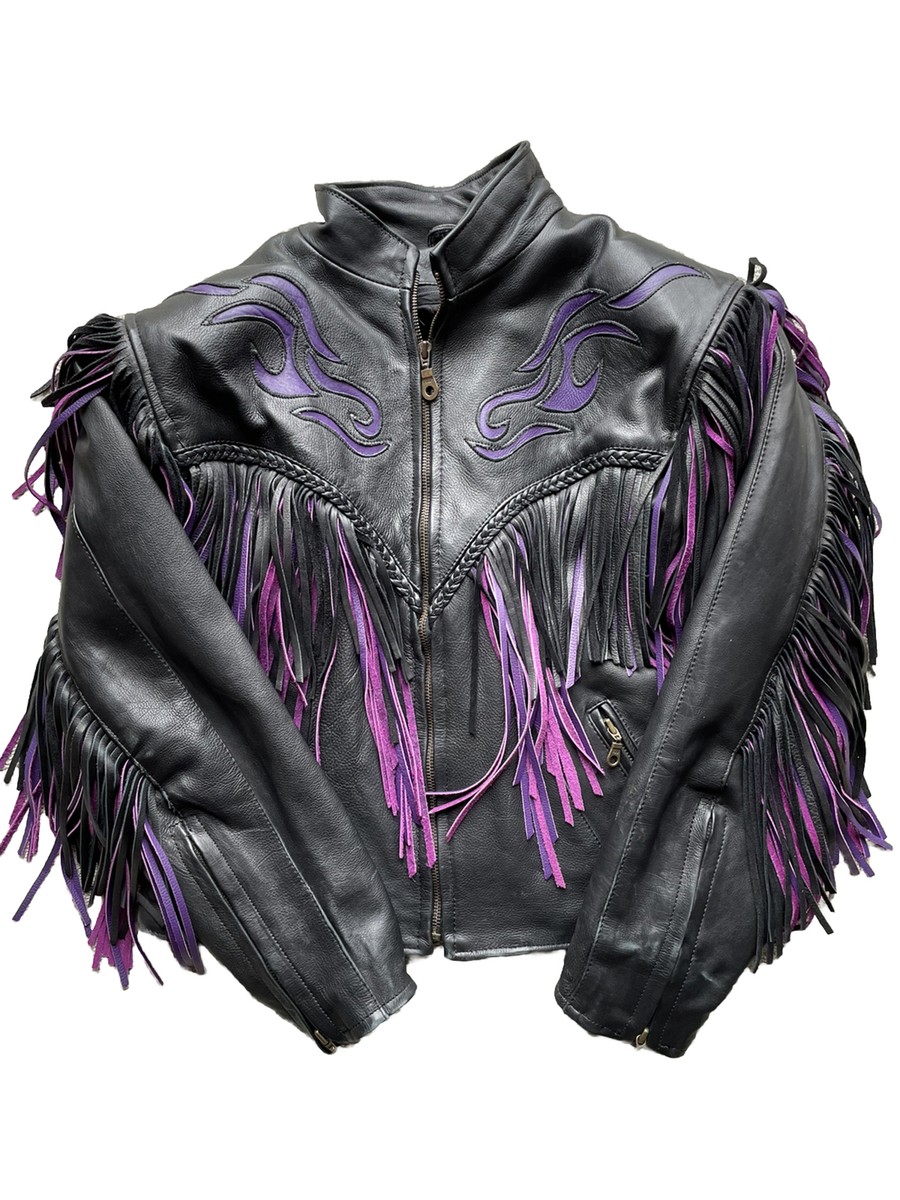 Vance Leather USA Women's Motorcycle Jacket | L | Black Vance Leather USA Women's Motorcycle Jacket | L | Black