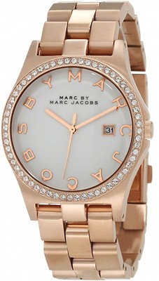 Marc Jacobs Henry Rose Gold Quartz White Dial Women display picture 2