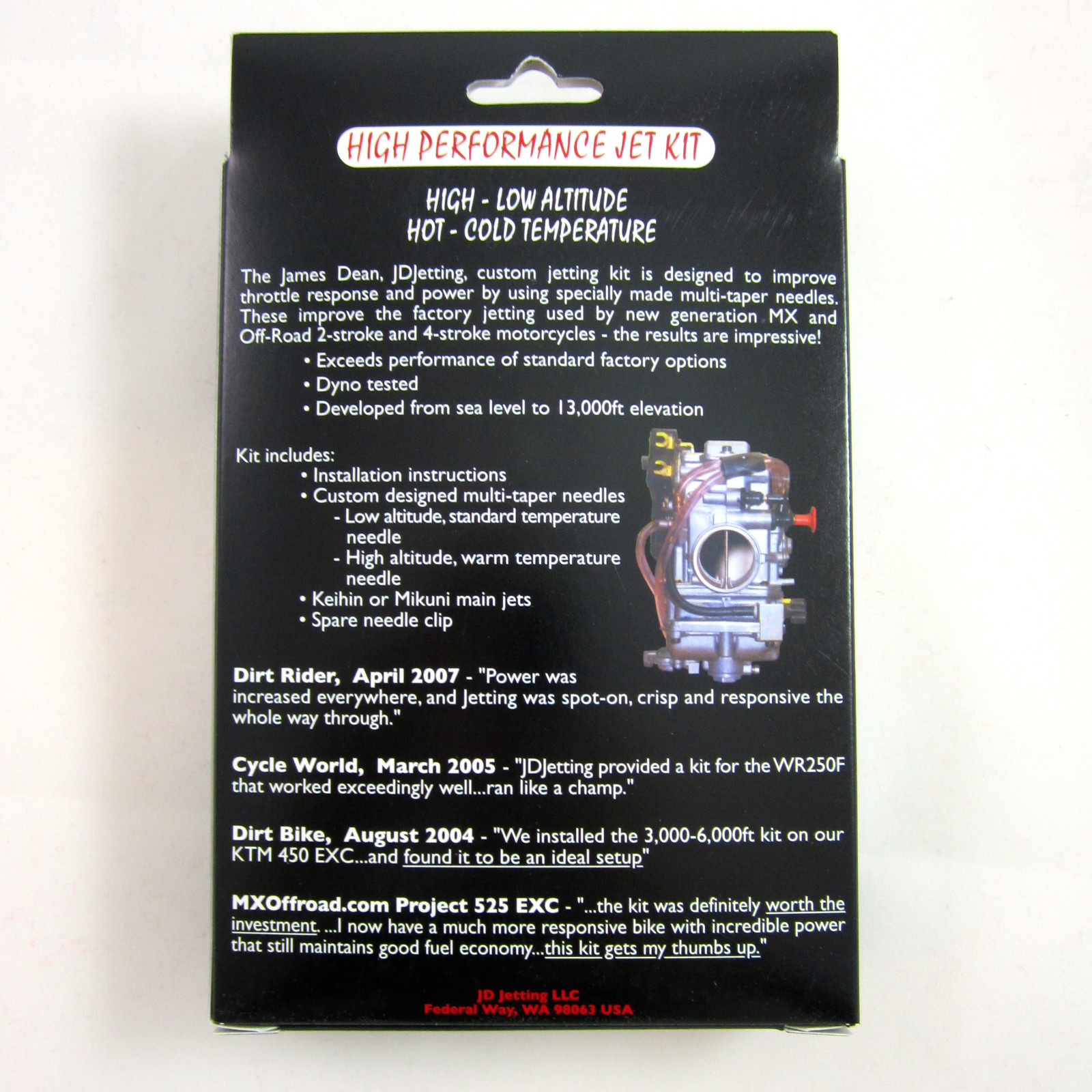 JD Jetting Jet Kit High Performance Honda CR 250 CR250 01 02 03 JDH013 NEW eBay