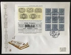 GB - 1985 BICENTENARY OF THE TIMES BOOKLET PANES FDC. London WC Cancel - Stuarts