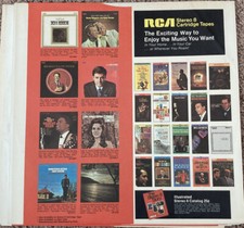RCA VICTOR Records Inner Sleeves set of 4; circa 1969 