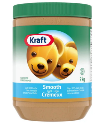 Kraft Smooth Peanut Butter, Light, 2kg