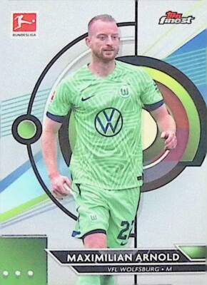 2022-23 Topps Finest Bundesliga VFL Wolfsburg Maximilian Arnold