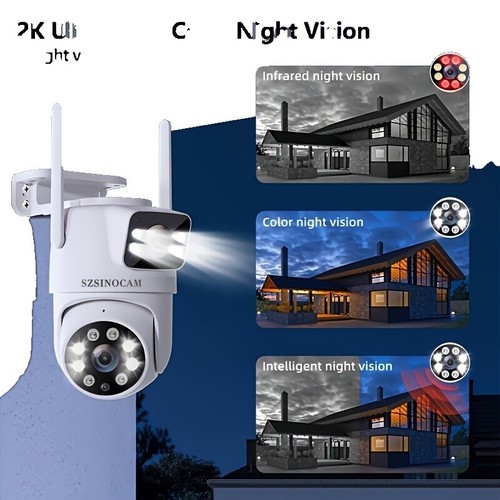 AI Powered Smart Battery Security Camera Home Night Vision Wi-fi