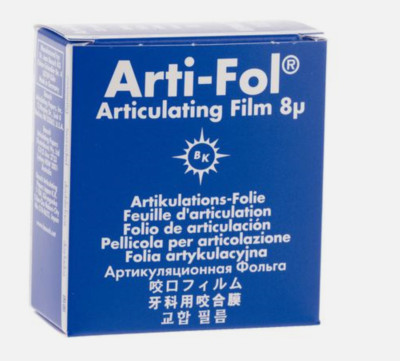 Bausch BK27 Arti-Fol Articulating Film In Dispenser Ultra Thin Blue 8 Microns