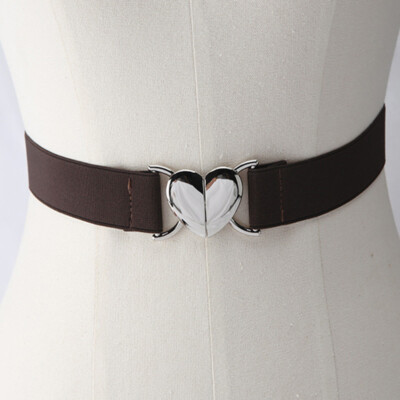 Suyi Cintura elastica da donna, sottile, 2 pezzi, cintura in vita
