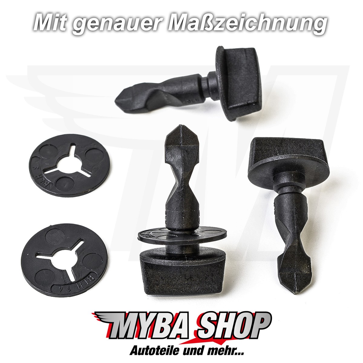 1x Fixture Clip Screws Bolts + Disc Audi VW 6Q0807643 6N0129355 | eBay 