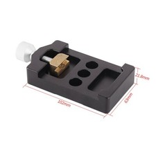 Wide Dovetail Adapter Plate Saddle Plate for Astro Telescope Black 1pcs