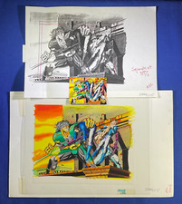 Deathmate Trading Card Original Color Art Valiant / Image Comics Crossover 1993