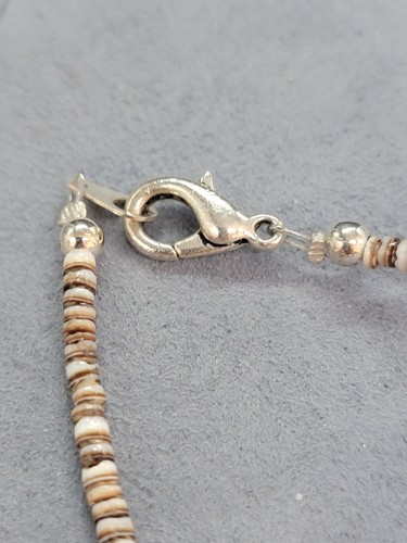 Turquoise and Stone & Shell Necklace 26" - 第 3/4 張圖片