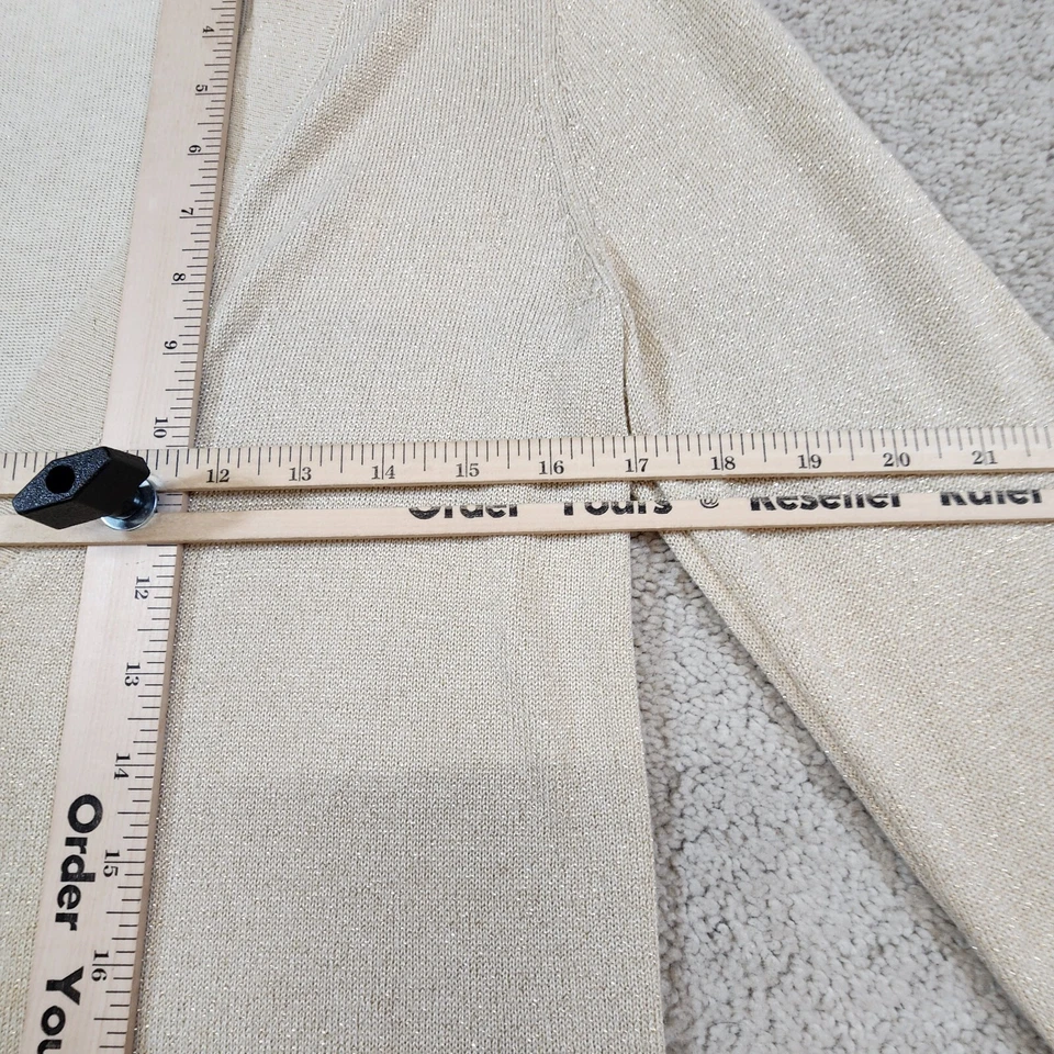 Cárdigan de seda Joseph A Qu'est-ce Que C'est suéter metálico para mujer Momcore Foto 3 de 4