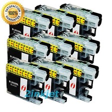9pk Black Ink For Bro LC-203 LC203 XL LC201 MFC-J680DW MFC-J880DW MFC-J885DW