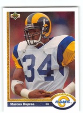 Marcus Dupree 1991 Los Angeles Rams RB #499